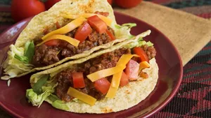 Tacos Al Pastor Tomato And Cheese Wallpaper