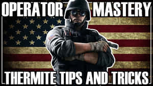 Tactical Gear Ready - Thermite In Action In Rainbow Six Siege Wallpaper