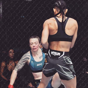 Taila Santos Looking At Calderwood Wallpaper