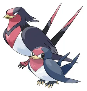 Taillow And Swellow Side-eyeing Wallpaper