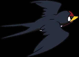 Taillow Flying Back-view Wallpaper