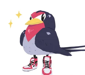 Taillow Wearing Pink Shoes Wallpaper