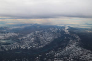 Tajikistan Gray Mountain Aerial Shot Wallpaper