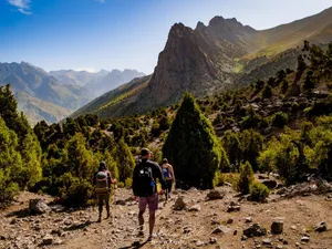 Tajikistan High Green Mountains Wallpaper