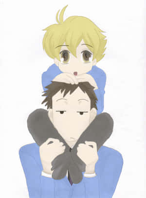 Takashi Morinozuka Striking A Pose With A Smile In A Close-up Portrait Wallpaper