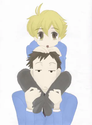 Takashi Morinozuka Striking A Pose With A Smile In A Close-up Portrait Wallpaper