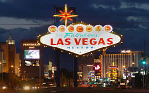 Take A Glimpse Into The Neon Lights Of Las Vegas. Wallpaper