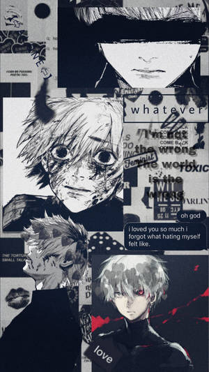 Take A Journey Through A Tokyo Ghoul Aesthetic Wallpaper