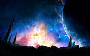 Take A Journey Through The Mysterious And Unknown Depths Of The Universe Wallpaper