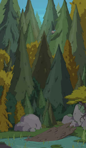 Take A Journey To The Fantastical Landscape Of Adventure Time Wallpaper