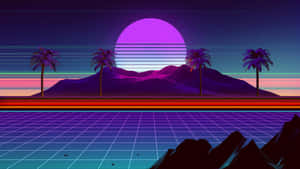 Take A Moment To Appreciate The Endless Beauty Of A Retro Sunset Wallpaper