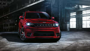 Take A Ride In The Powerful Jeep Trackhawk Wallpaper