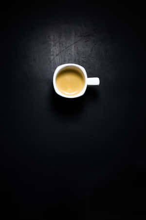 Take A Sip Of Freshly Brewed Black Coffee Wallpaper