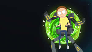 Take A Tour Of The Universe With Rick And Morty Wallpaper