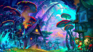 Take A Trip Through Psychedelic Space Wallpaper