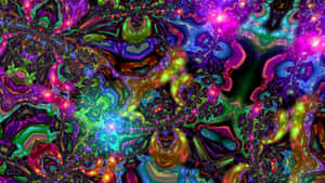 Take A Trip To Inner Peace With A Trippy Hippie Style Wallpaper