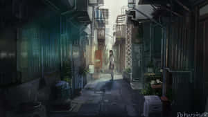 Take A Walk Down This Urban Alleyway. Wallpaper