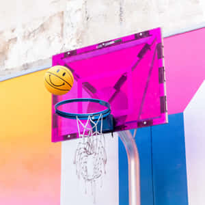 Take Basketball To The Next Level With Pink Wallpaper