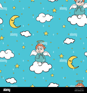 Take Flight: Heavenly Angels Rising Above Wallpaper