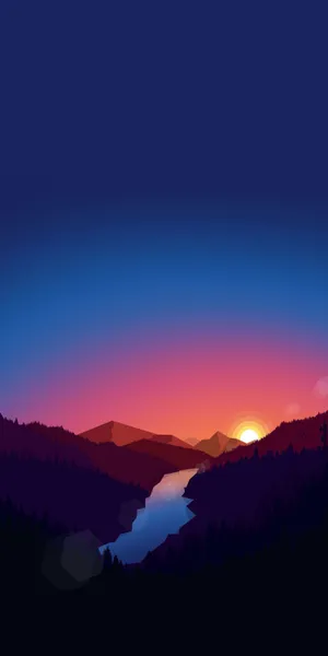 Take In The Beauty Of A Sunrise With An Iphone Wallpaper