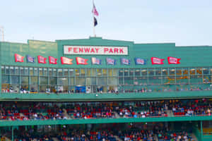 Take In The Beauty Of Fenway Park At Twilight! Wallpaper