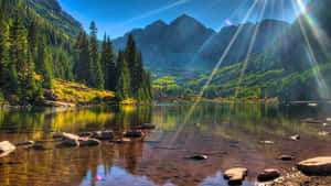 Take In The Beauty Of The Colorado Rocky Mountains Wallpaper