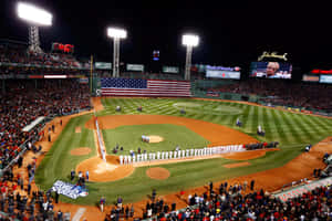 Take In The Breathtaking Views Of The Iconic Fenway Park. Wallpaper