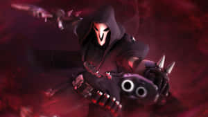 Take On The Enemy As Overwatch Reaper Wallpaper