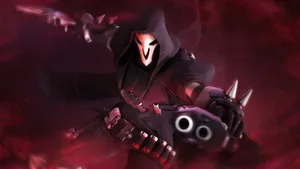 Take On The Enemy As Overwatch Reaper Wallpaper