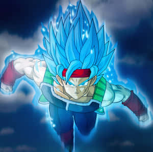 Take On The Powerful Foes Of Planet Vegeta In The Strength And Courage Of Bardock Wallpaper