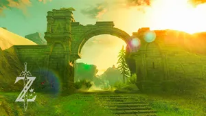 Take On The Wild With Link In The Legend Of Zelda: Breath Of The Wild Wallpaper