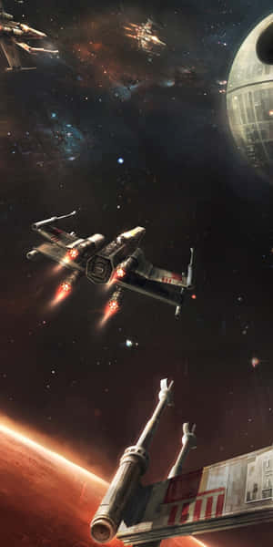 Take The Skies In This Star Wars X-wing Wallpaper