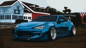 Take The Wheel And Feel The Rush Of The Toyota 86 Wallpaper