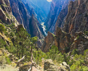 Take Time To Explore The Breathtaking Black Canyon Wallpaper