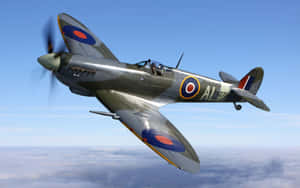 Take To The Skies In A Spitfire Fighter Plane Wallpaper