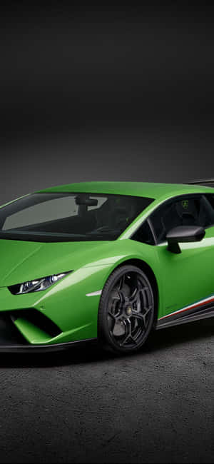 Take Your Journey To The Next Level With A Green Lamborghini Iphone. Wallpaper