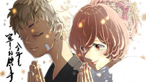 Takemichi And Hinata From Tokyo Revengers Manga Wallpaper