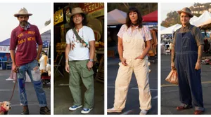 Taking A Step Into The Stylish Past: Woman In Retro Fashion Wallpaper