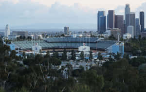 Taking In The Breathtaking Dodger Stadium Wallpaper