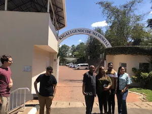 Taking Pictures At Kigali Genocide Memorial Wallpaper