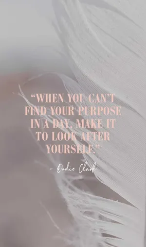 Taking Time For Self Care Wallpaper