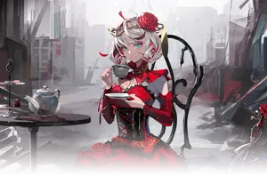 Takt Op Destiny Sipping Tea Wallpaper