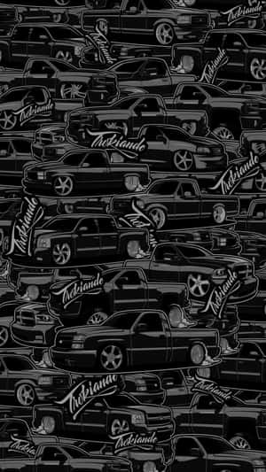 Takuache_ Trucks_ Pattern Wallpaper