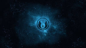 Tales Of The Jedi Symbol On Stars Backdrop Wallpaper