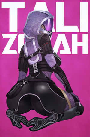 Tali'zorah Vas Normandy, Quarian Engineer In Action Wallpaper