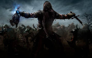 Talion Wearing Uruk Helmet In Middle Earth: Shadow Of War Wallpaper