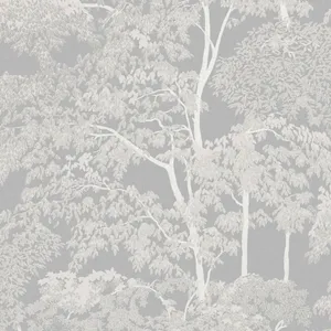 Tall Tree Branches Digital Painting Wallpaper