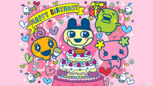 Tamagotchi Birthday Celebration Wallpaper