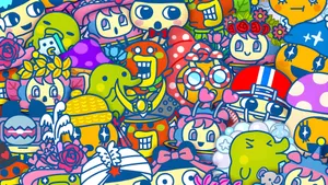 Tamagotchi Characters Collage Wallpaper