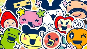 Tamagotchi Characters Collection Wallpaper